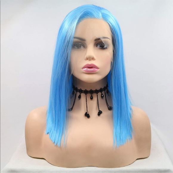 Amazon Other - 12 Inches Lace Front Glueless Short Straight Bob Wigs Heat Resistant Synthetic